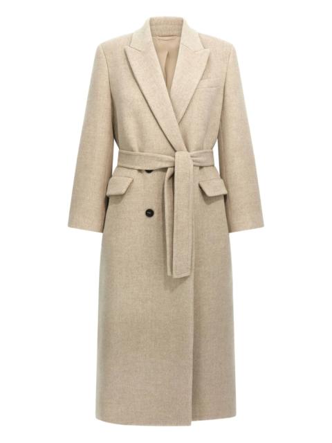 Brunello Cucinelli Belted Peak-lapel Coat