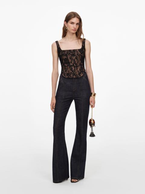 self-portrait Black Lace Corset Top
