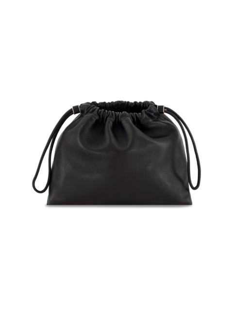 Vince Women's Sarai Leather Drawstring Crossbody Bag - Black