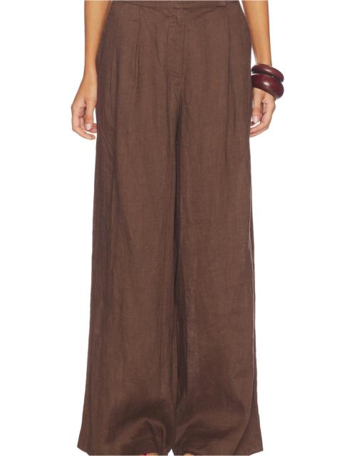 AEXAE Linen Palazzo Trouser