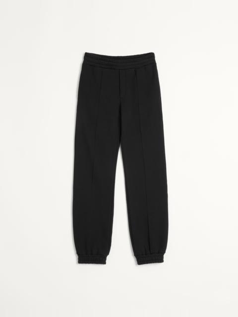 Valentino COTTON JOGGING PANTS WITH CHEZ VALENTINO PATCH