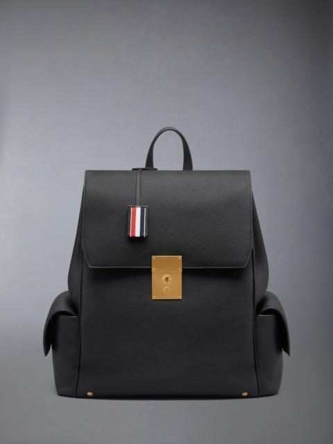 Thom Browne BOLTON BACKPACK IN SOFT PEBBLE GRAIN LEATHER