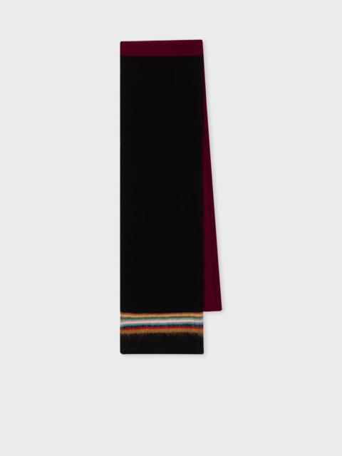 Paul Smith Lambswool-Blend Stripe End Scarf