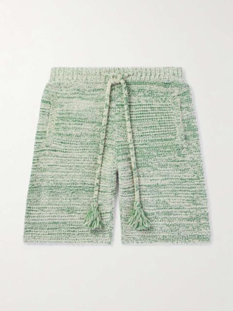 Alanui Bright Hues Straight-Leg Cotton-Blend Bouclé Bermuda Shorts