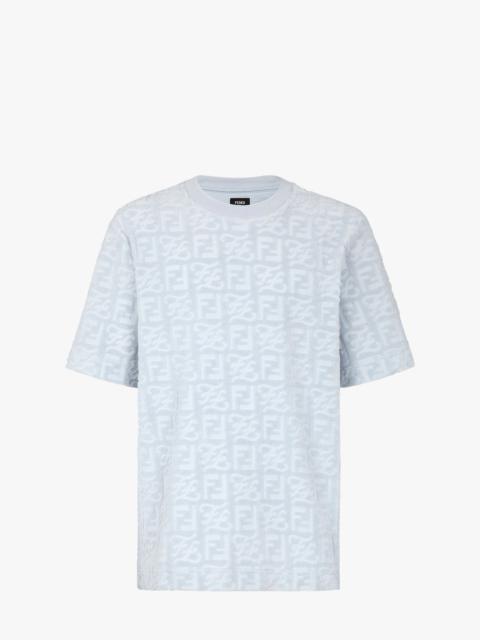 FENDI Light blue cotton T-shirt