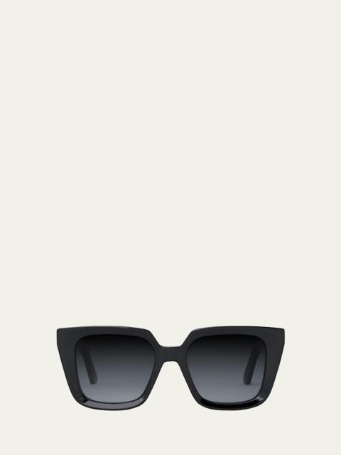 Dior Beveled Square Acetate Sunglasses