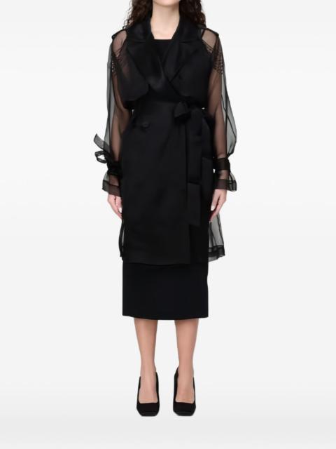 PINKO sheer trench coat