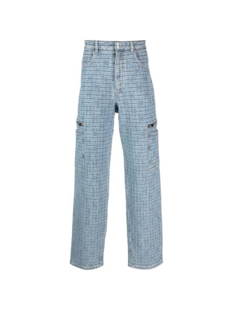 Givenchy 4G-motif straight-leg jeans
