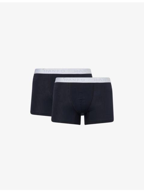 HANRO Pack of two Cotton Essentials stretch-cotton trunks