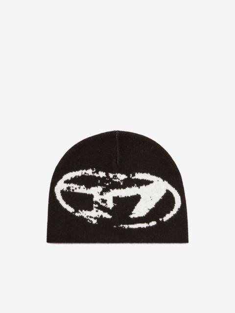Diesel K-Apitan distressed beanie hat