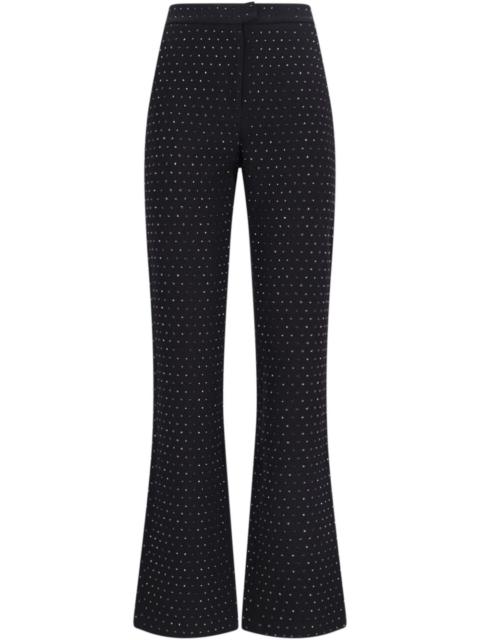 THE ANDAMANE crystal-embellished straight trousers