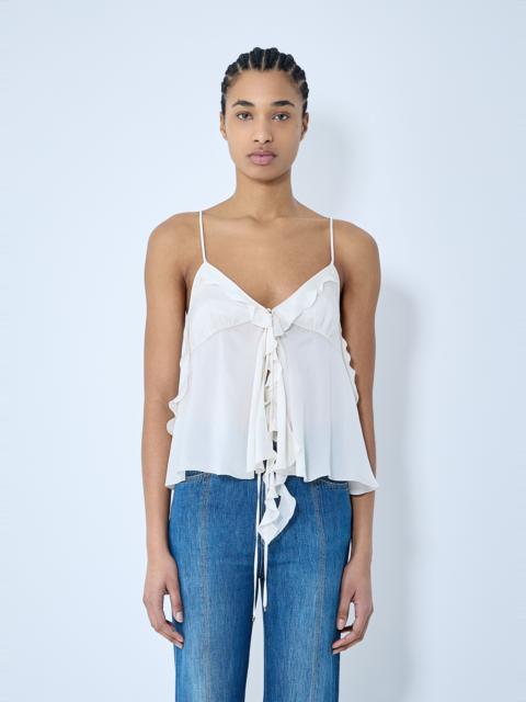 Chloé Silk Crop Top