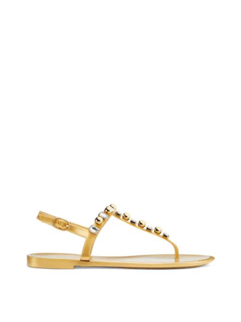 Stuart Weitzman GOLDIE CRYSTAL JELLY SANDAL