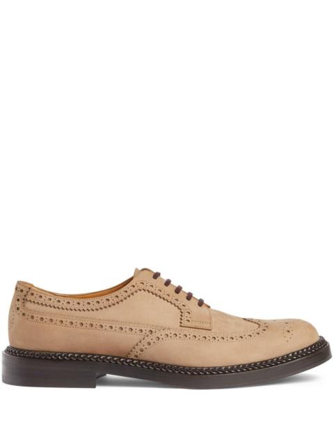 GUCCI Men's lace-up shoe with brogue details