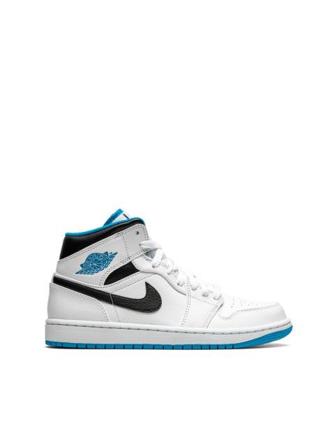 Air Jordan 1 Mid "White/Laser Blue" sneakers