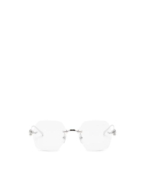 Cartier rimless geometric-frame glasses