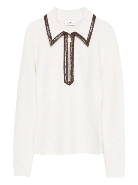 ELISABETTA FRANCHI zip-front collar sweater