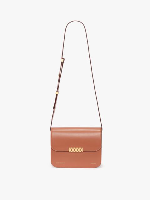 Victoria Beckham Chain Shoulder Bag In Tan Leather