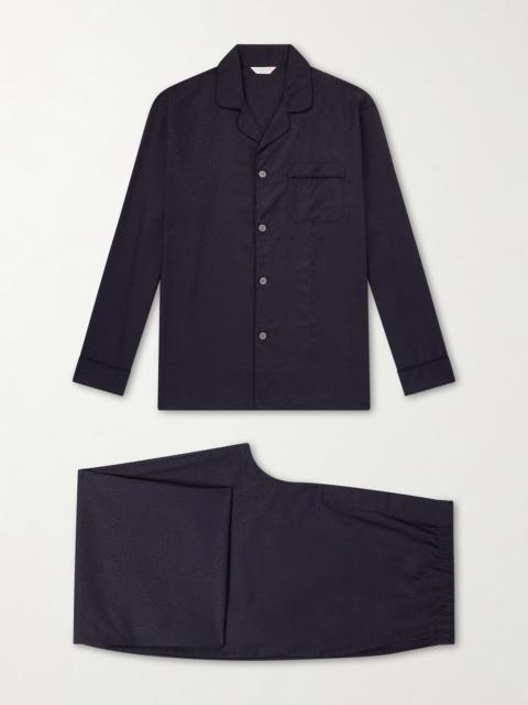 Derek Rose Paris 17 Cotton-Poplin Pyjama Set