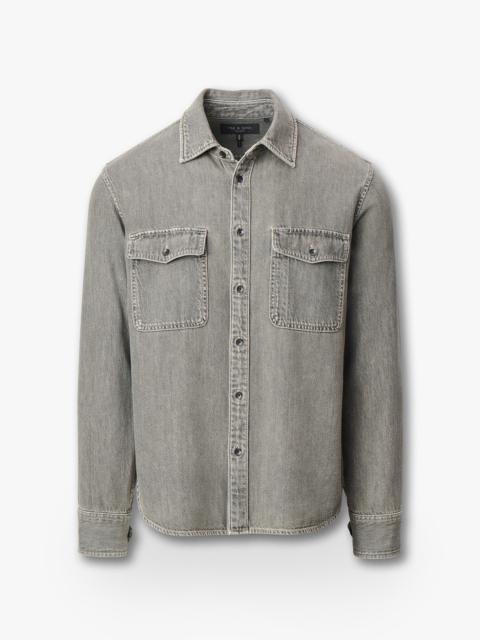rag & bone Jack Infuse Denim Shirt
Ultra Featherweight in Infuse Grey Olive