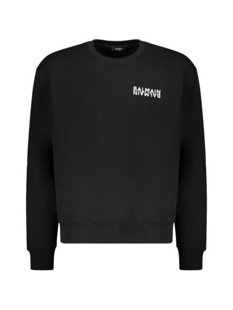 Balmain logo-print sweatshirt