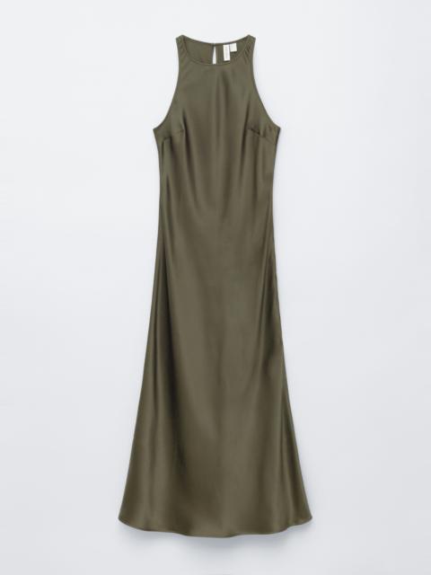 & Other Stories Sleeveless Satin Midi Dress