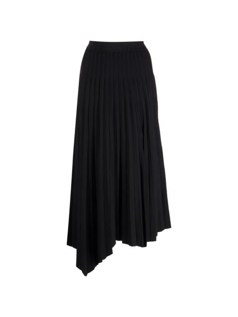 SIMKHAI high-waist asymetric pleated skirt