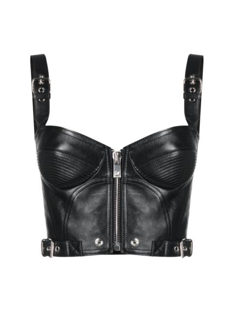 leather bustier top