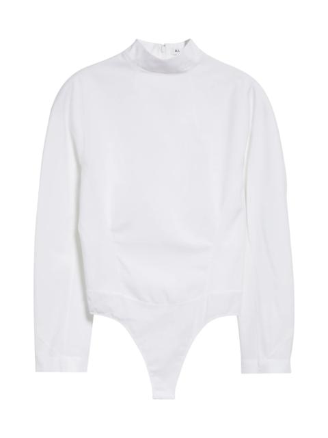 Cinched Long Sleeve Cotton Bodysuit