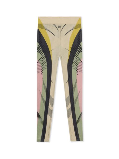 Off-White Seamless Col Block Capri Pants
