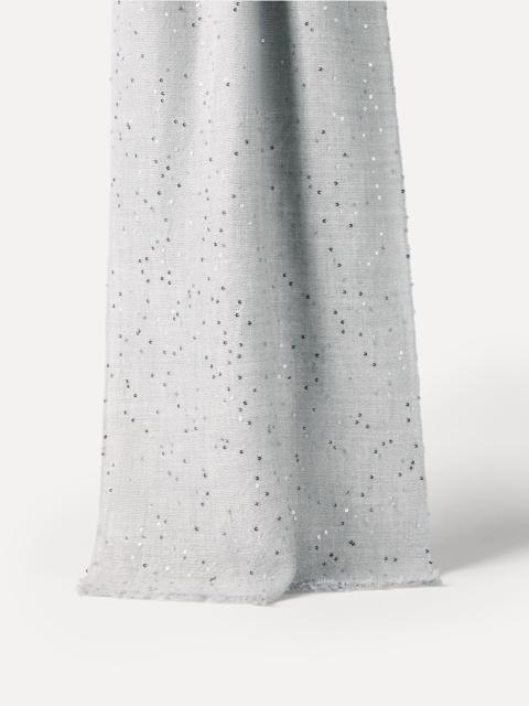 Brunello Cucinelli Cashmere and silk diamond yarn scarf