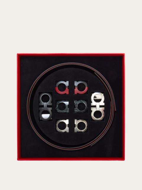 FERRAGAMO Adjustable Gancini belts - Gift Box