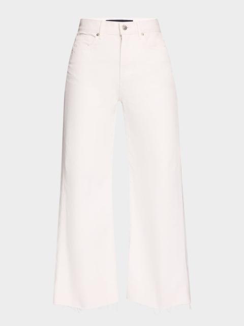 VERONICA BEARD Taylor Crop High-Rise Wide Jeans