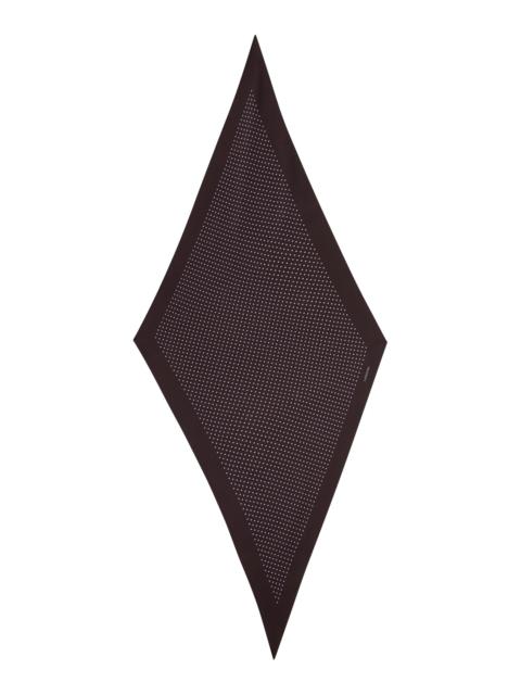 LARDINI RHOMBUS SCARF WITH MICRO DOTS
