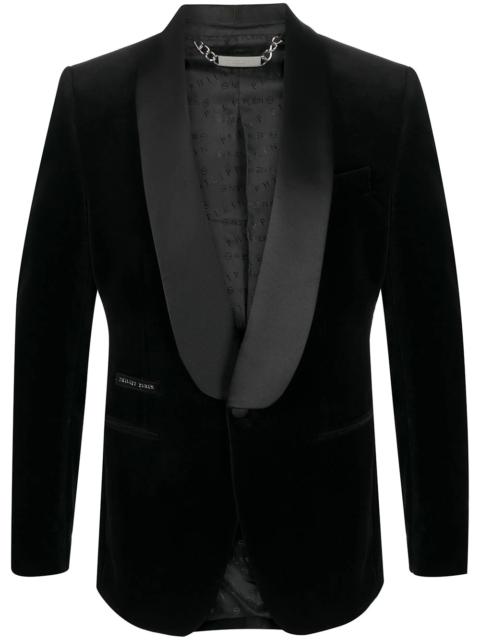 PHILIPP PLEIN Elegant velvet-effect blazer