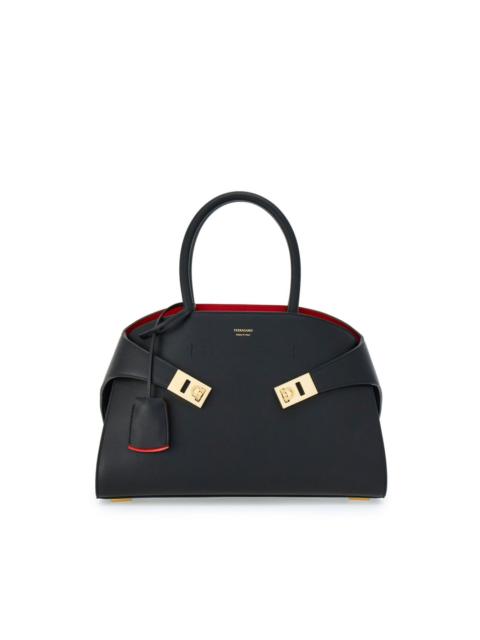 FERRAGAMO small Hug leather tote bag