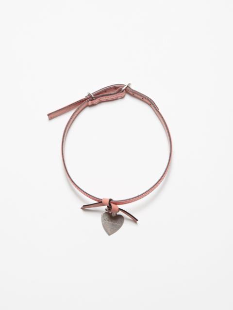 Acne Studios Musubi charm necklace - Salmon pink