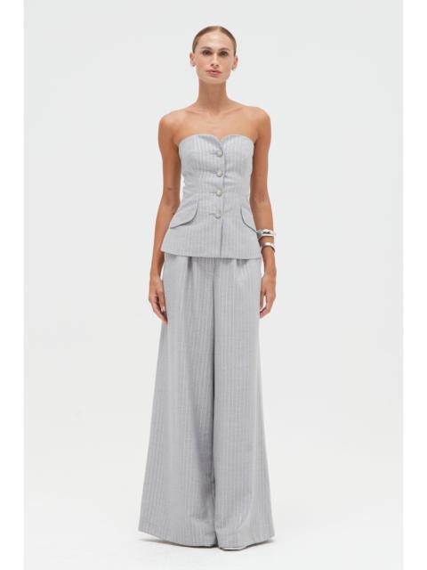 PatBO METALLIC PINSTRIPE PANT