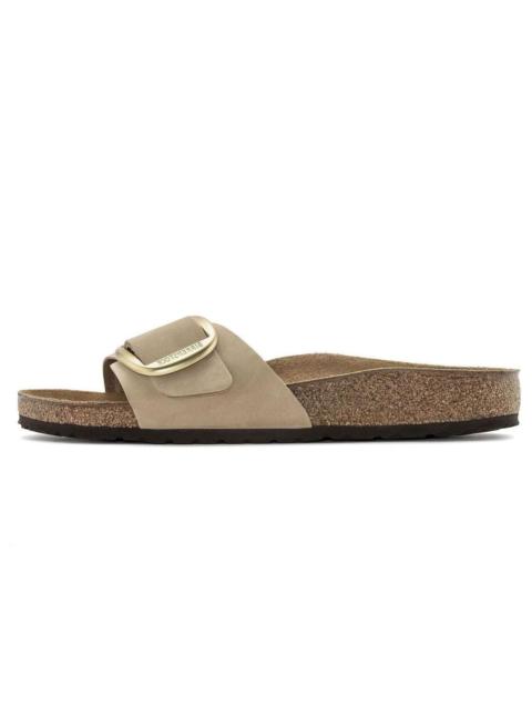 BIRKENSTOCK Birkenstock Madrid Big Buckle Nubuck Leather Narrow Fit Sandals 'Sandcastle' 1024009