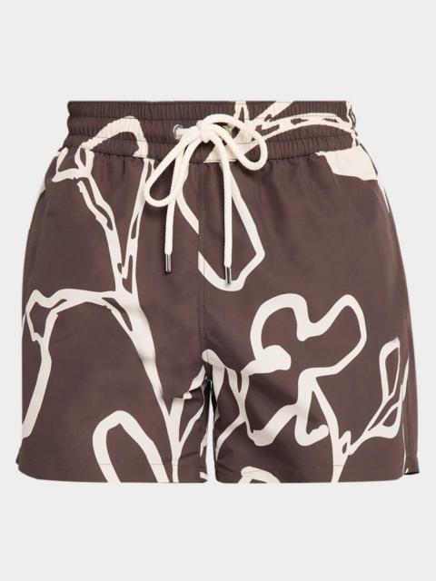FRESCOBOL CARIOCA Men's Rio Flor Swim Trunks