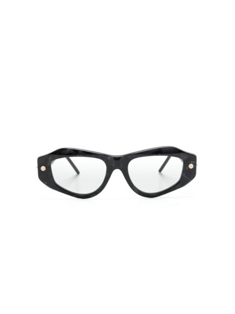 Kuboraum P15 rectangle-frame sunglasses