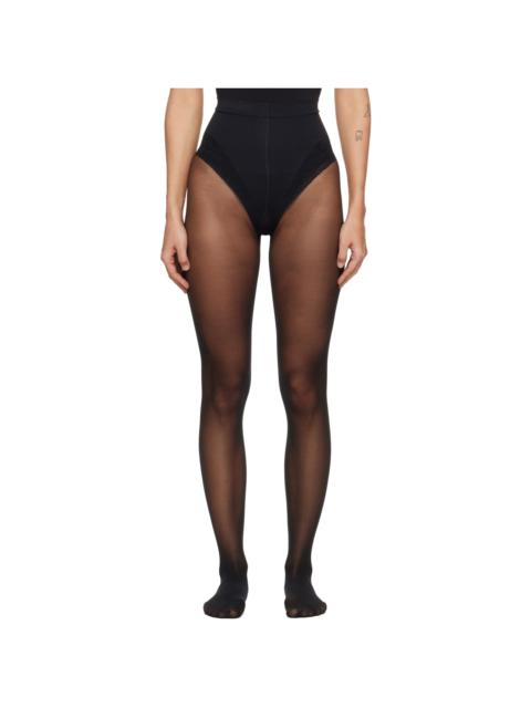 Wolford Black Tummy 20 Control Top Tights