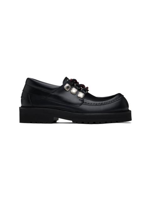 TOGA VIRILIS Black Hard Leather Derbys