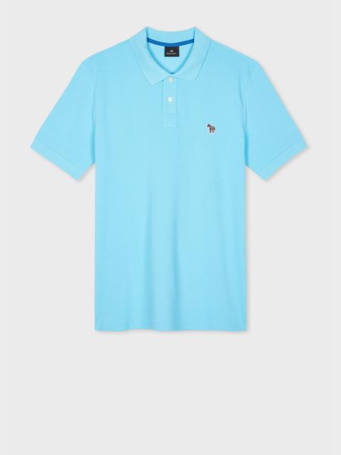 Paul Smith Bright Blue Zebra Logo Polo Shirt