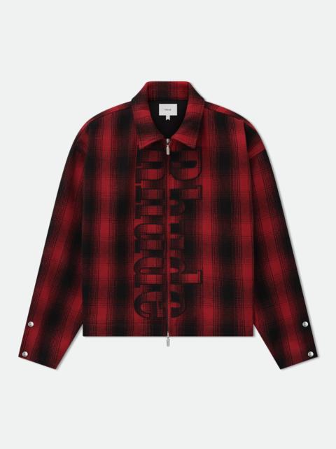 Rhude RHUDE LOGO FLANNEL WORK JACKET