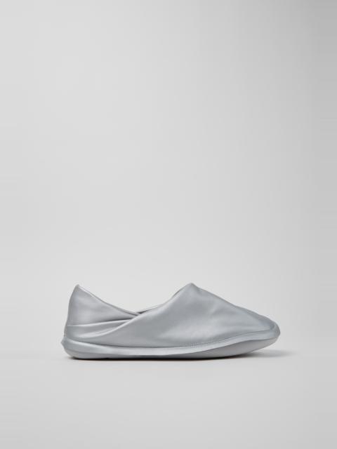 CAMPER Camper x ISSEY MIYAKE - Peu Form Gray Leather Moccasins for Men.