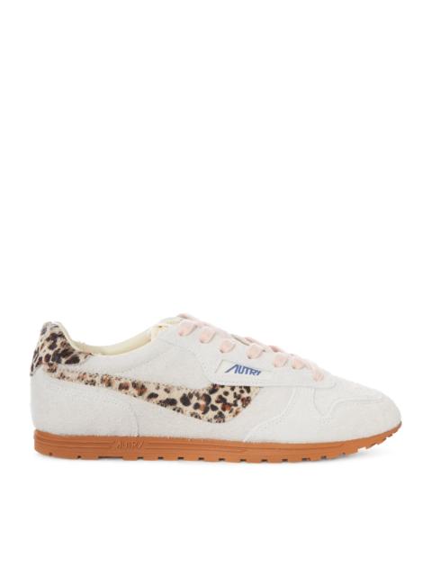 AUTRY WINDSPIN SNEAKERS IN SUEDE AND ANIMAL DETAILS