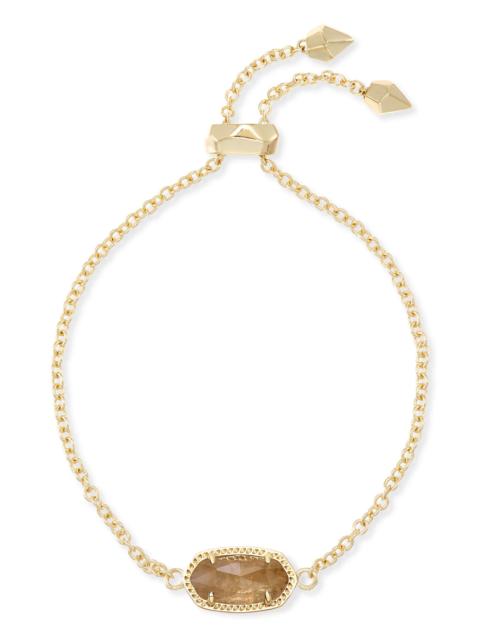 KENDRA SCOTT Elaina Gold Adjustable Chain Bracelet in Citrine