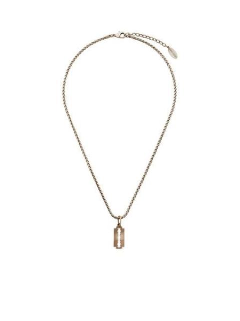 Roberto Cavalli Roberto Cavalli Razor Blade Pendant Chain Necklace