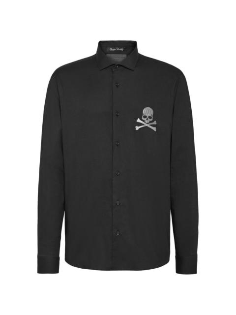 Platinum Cut Skull long-sleeve shirt